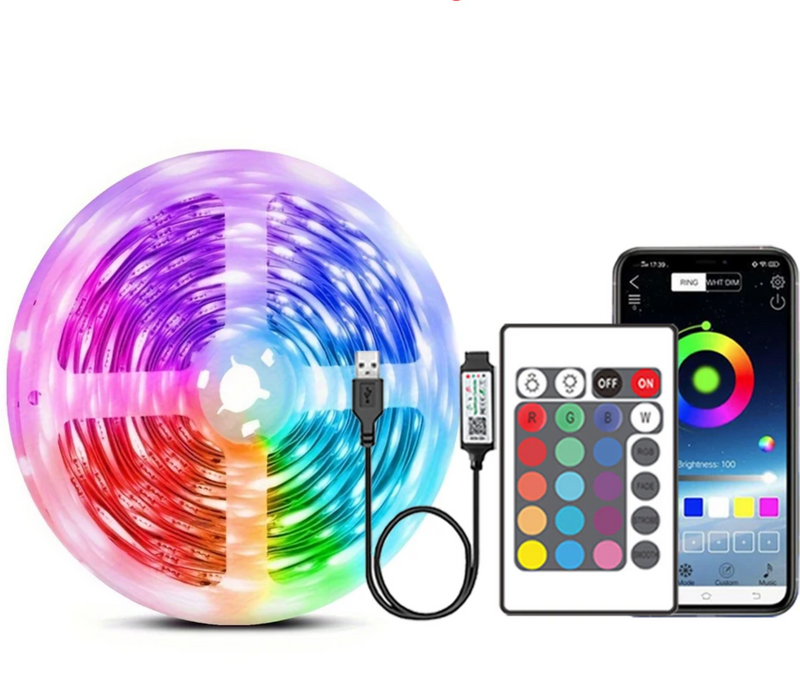 LED RGB Acompanha Música 5V 5050 USB