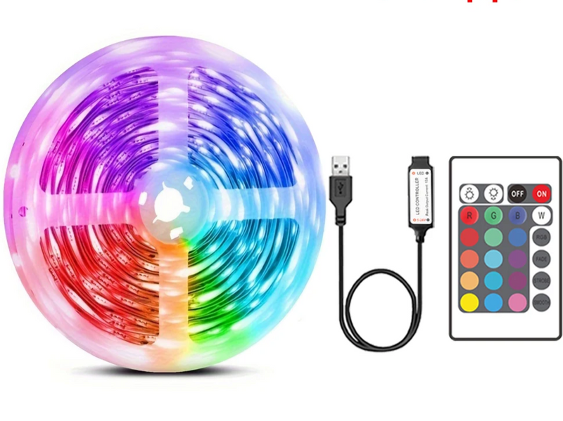 LED RGB Acompanha Música 5V 5050 USB